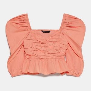 Zara Voluminous Puff Sleeve Top